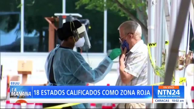 EEUU: 18 estados están calificados como zona roja por incremento de contagios de Covid-19