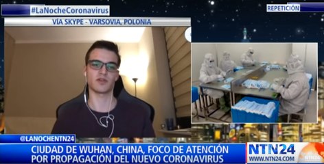 Exclusivo 'La Noche': Joven polaco narra lo que vive un sospechoso de ser portador del nuevo coronavirus