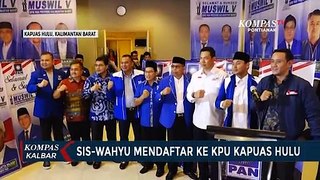 Sis-Wahyu Jadi Pasangan Pertama yang Serahkan Berkas ke KPU Kapuas Hulu