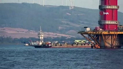 1915 Çanakkale Köprüsü'nde geçici çalışma halatı montajı başladı