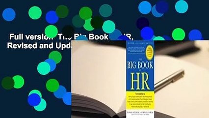 Full version  The Big Book of HR, Revised and Updated Edition  For Online