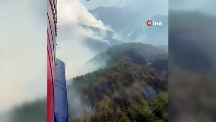 Hatay’daki yangına 5. gününde havadan ve karadan müdahale sürüyor