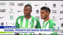 Nacional presenta a Lenis y Delgado como nuevos jugadores 