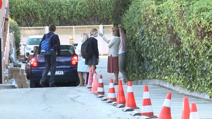 La Princesa Leonor empieza el curso escolar tomándose la temperatura