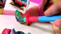 Color Changing Finger Bath Paint ❤ Learn Colors with Elsa, Peppa Pig, Little Mommy Baby doll