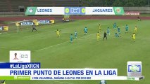 Leones consigue su primer punto en la Liga Águila tras empatar con Jaguares
