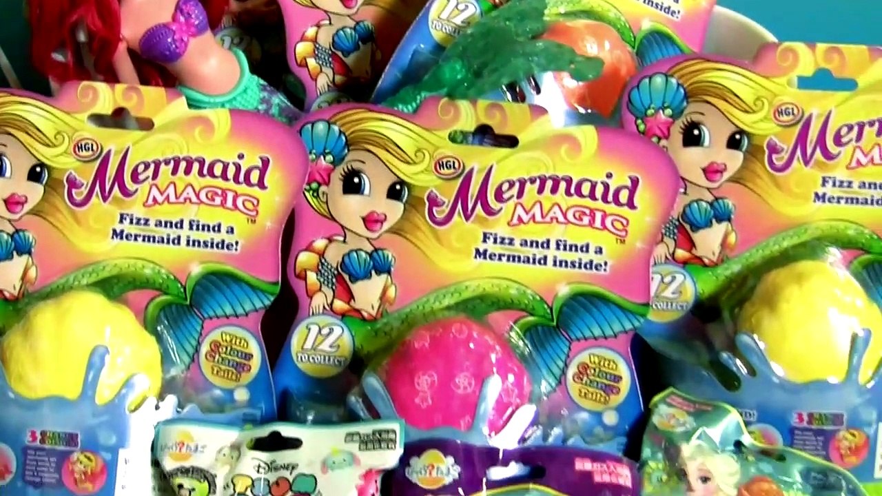 Little Mermaid Bath Bombs, Disney Tsum Tsum Surprise FROZEN Sofia the