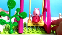 Peppa Pig Playground Swing Construction Building Blocks with Kinder Surprise My Little Pony