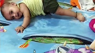 Cutest baby crawling for the first time- Funny baby videos