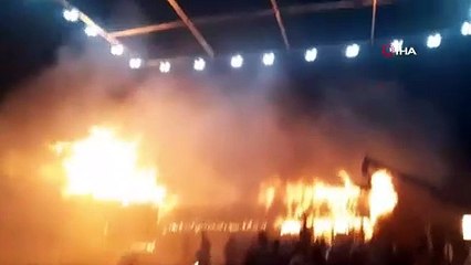 Rusya’da film stüdyosunda çekimler sırasında yangın çıktı