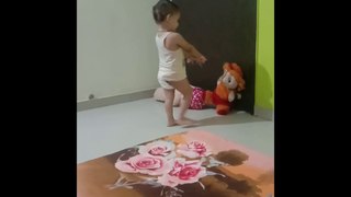 Cutest baby playing with her toys - Funny baby videos