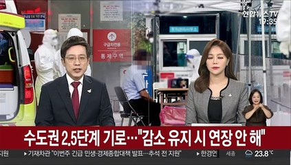 수도권 2.5단계 기로…"감소세 유지시 연장 안해"