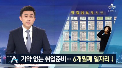 6개월째 일자리 감소…걱정 더해진 기약없는 취업준비