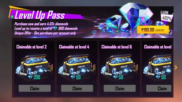 How To Get Free 800 Diamonds In Level Up Pass Event | Jai Character In Free Fire Game | Happu Gaming