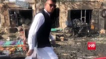 Devastation in the streets after a deadly explosion targeting Afghanistan's vice president