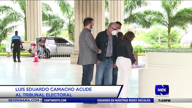 Luis Eduardo Camacho acude al Tribunal Electoral - Nex Noticias