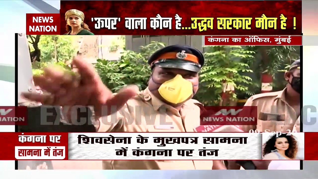 Who is the Babur in Mumbai who runs a bulldozer on Kangana's 'Temple'?