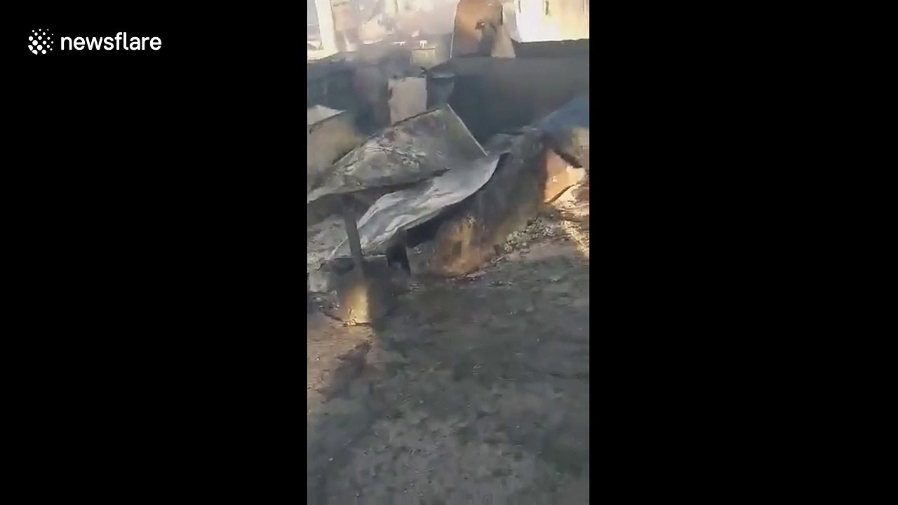 Thousands of refugees left homeless after fire ravages camp in Greece