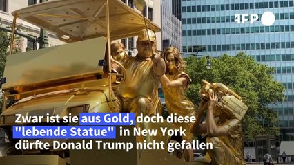 Donald Trump als goldener "Loser"