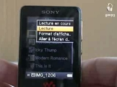 Test Sony Walkman NWZ-A820 par GMP3