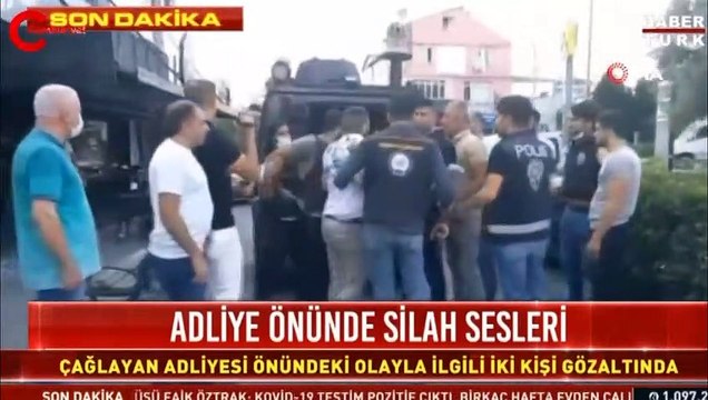 Çağlayan Adliyesi önünde hareketli dakikalar