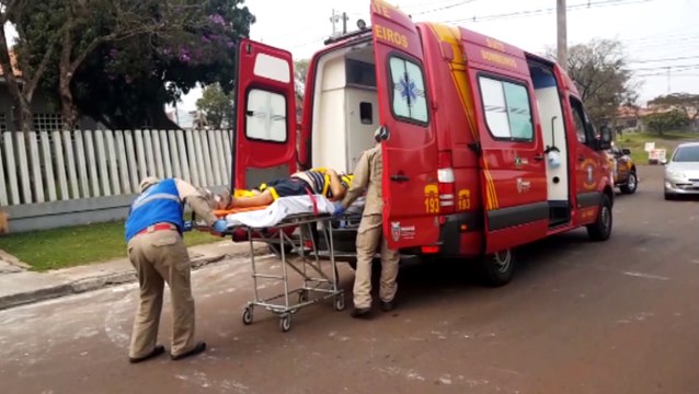 Homem é encontrado caído em residência e Corpo de Bombeiros é acionado