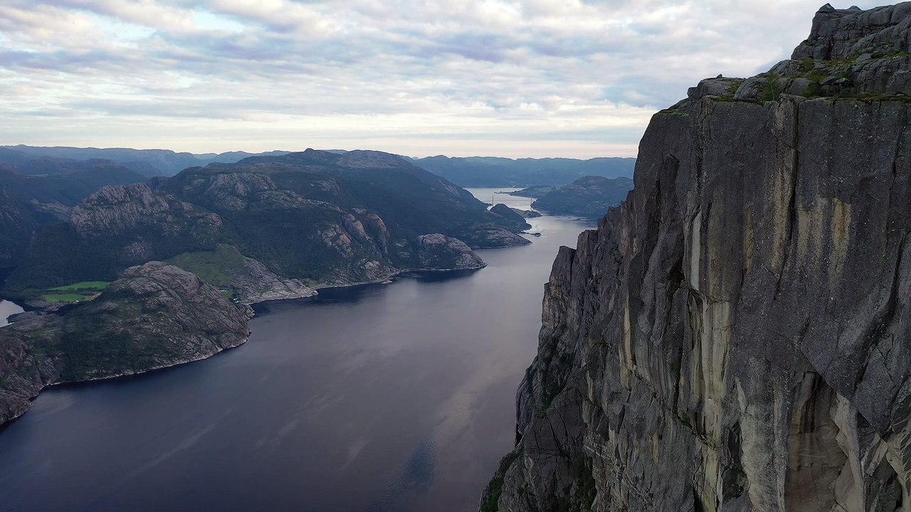 Mountains and river