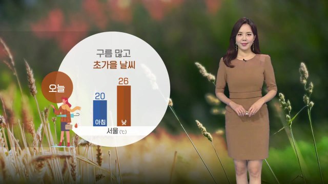 [날씨] 오늘 초가을 날씨...오후 곳곳 소나기 / YTN