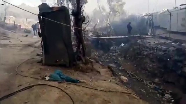 12.500 personas fueron afectadas por el incendio en el campo de refugiados de Moria