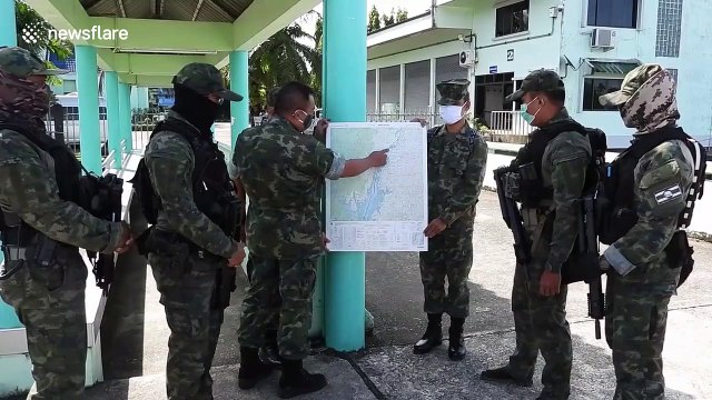 Thai Navy patrols border with Myanmar following Covid-19 spike