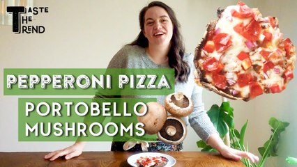 下载视频: Pepperoni Pizza Portobello Mushrooms