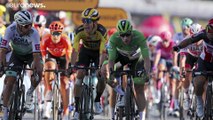 Tour de France : Caleb Ewan remporte la 11e étape au terme d'un sprint houleux