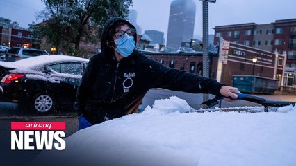 Colorado blanketed in snow after sudden drop in temperature