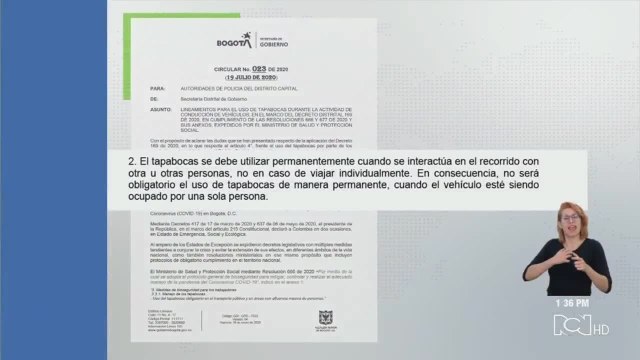 Uso del tapabocas no es obligatorio para conductores que viajen solos