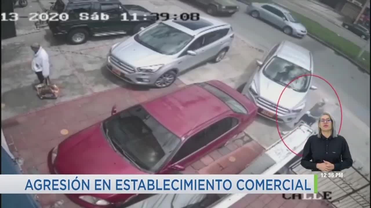 Indignación por hombre que escupio en la cara a comerciante en el norte de Bogotá