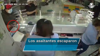 En minuto y medio roban joyería frente a palacio de gobierno de Cuernavaca