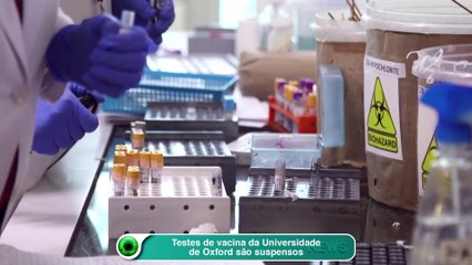Testes de vacina da Universidade de Oxford são suspensos