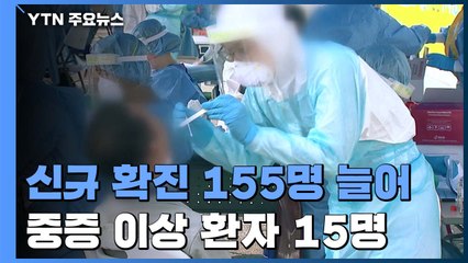 어제 신규 확진 155명...수도권 98명·위중·중증환자 급증 / YTN