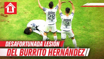 Burrito Hernández sufrió terrible lesión en partido vs Cruz Azul