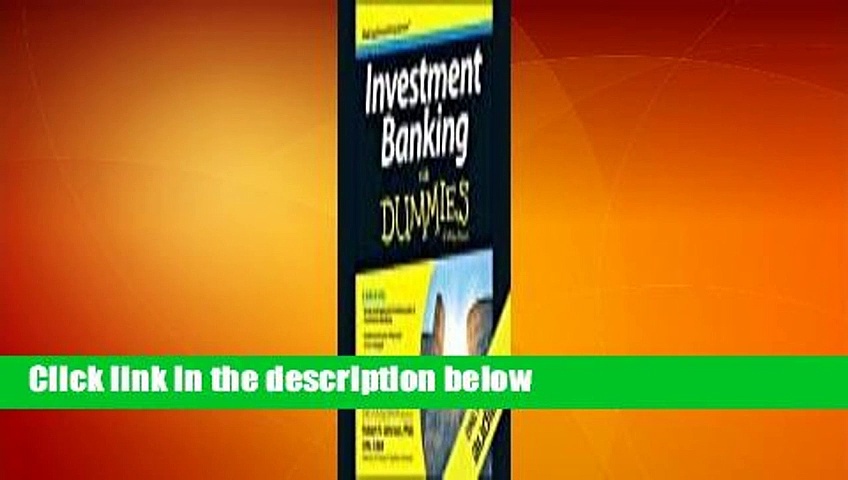 Read Investment Banking for Dummies unlimited