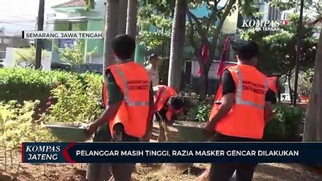 Pelanggar Masih Tinggi, Razia Masker Gencar Dilakukan