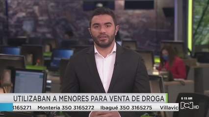 Desarticulan banda que usaba a menores para comercio de drogas