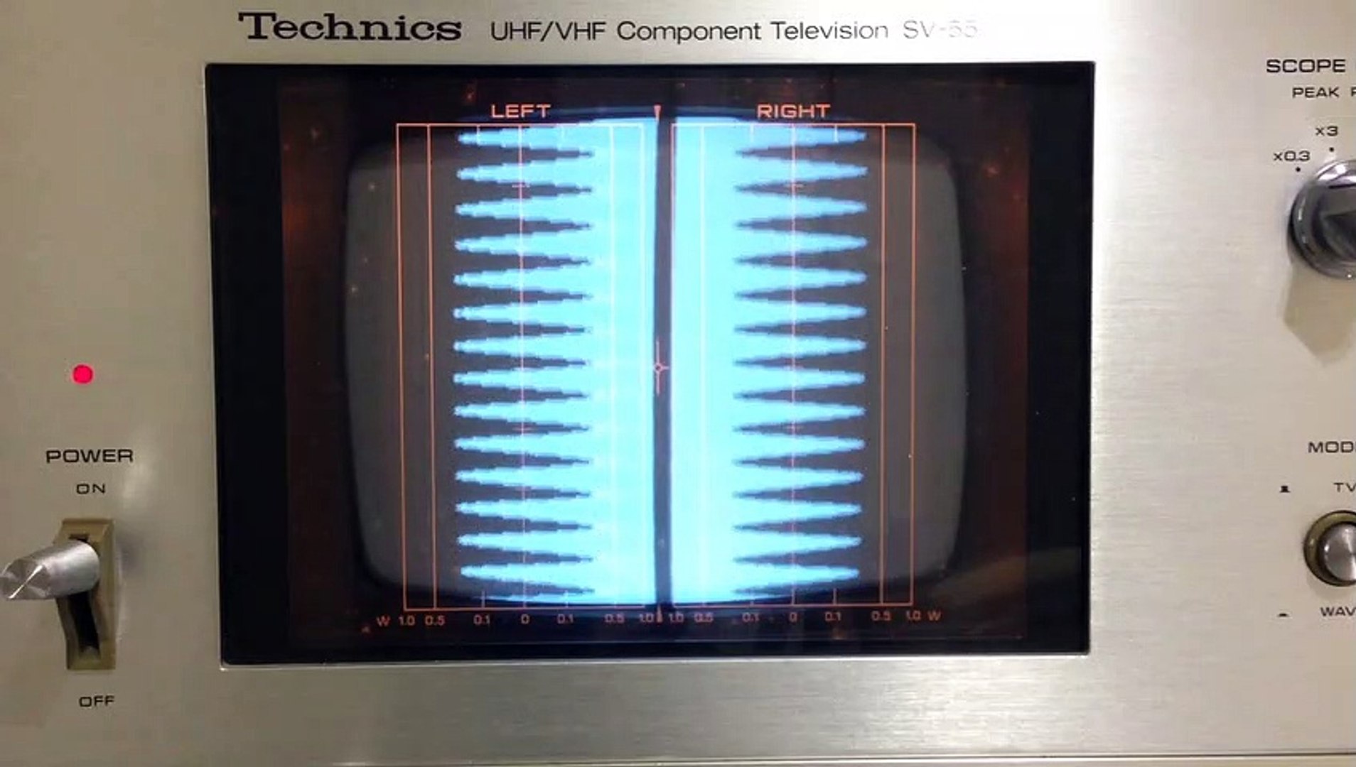 Technics SV-55 Audio Scope TV - 動画 Dailymotion