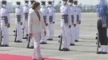 Florence Parly receives ceremonial Guard of Honour