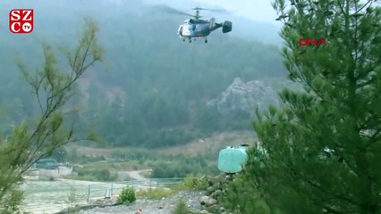 Pozantı'daki orman yangınını söndürme çalışması devam ediyor
