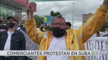 Nueva jornada de protestas de comerciantes en varios sectores de Bogotá