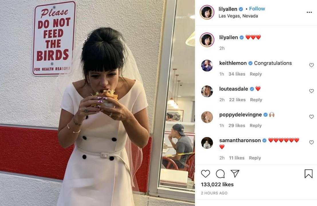 Lily Allen shares snaps from wedding to David Harbour