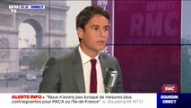 Gabriel Attal sur la saturation des hôpitaux: 