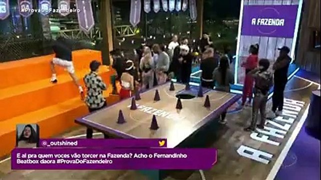 Os peões já começaram com desafio! Valendo uma vaga na primeira #ProvaDoFazendeiro, os participantes encararam um desafio de basquete na sede! Luiza, Carol, Mirella e Jakelyne venceram a prova e garantiram um lugar na disputa!