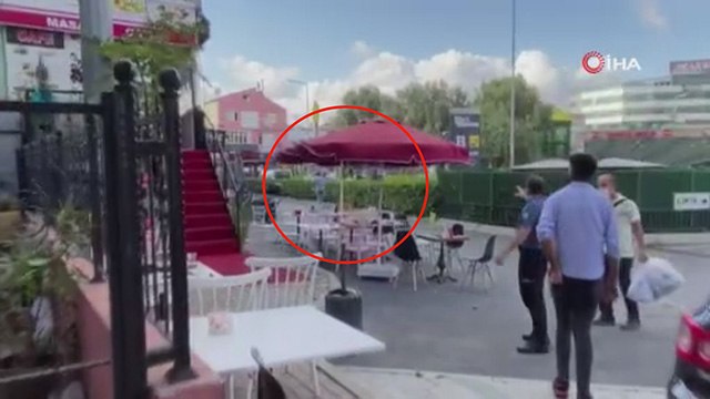 Çağlayan Adliyesi önünde polisler tabancasını çekip ateş ederek zanlıları böyle kovaladı
